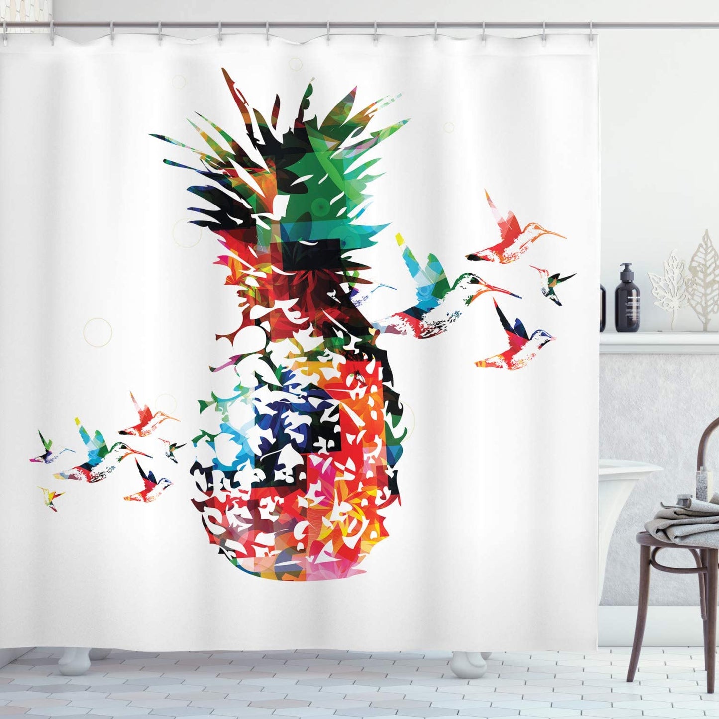 Rideau De Douche Ananas D'Art