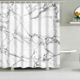 Rideau De Douche Blanc Effet Marbre