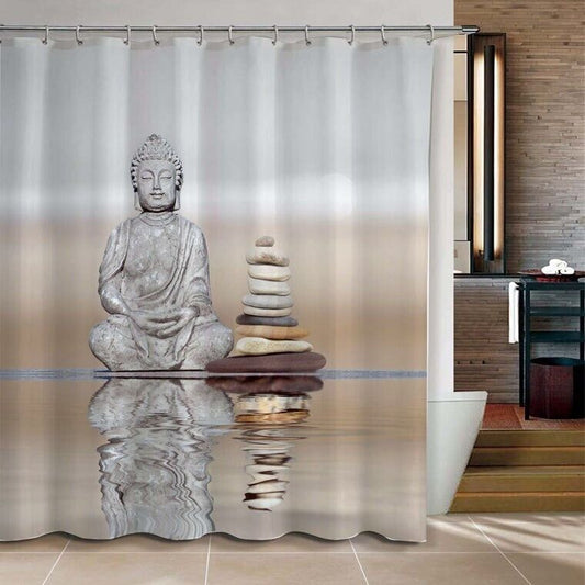Rideau De Douche Bouddha Zen