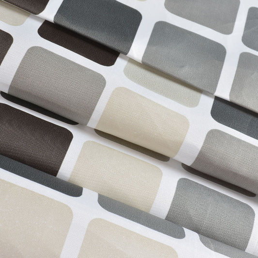 Rideau De Douche Carreaux Géométriques