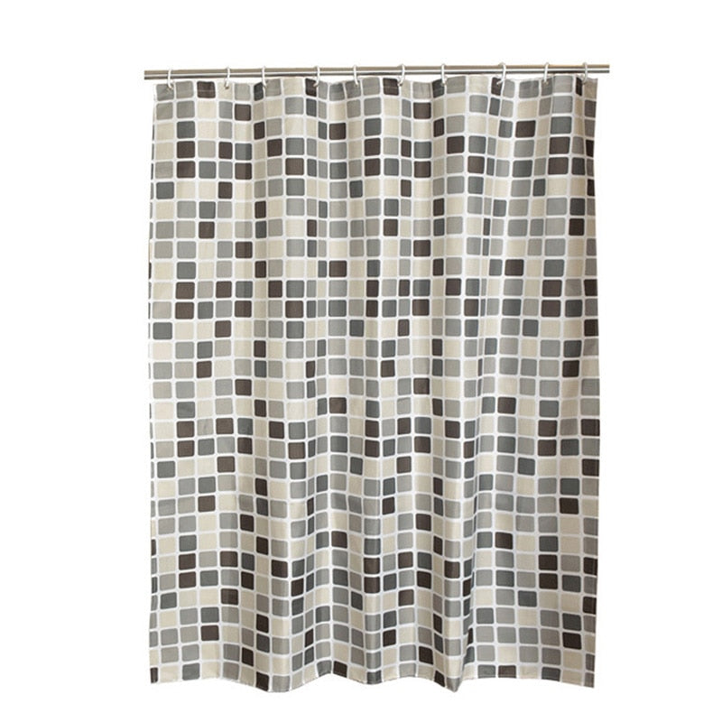 Rideau De Douche Carreaux Géométriques