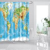 Rideau De Douche Carte Du Monde