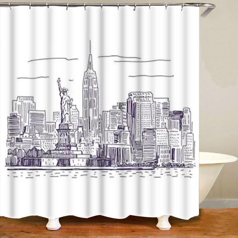 Rideau De Douche Dessin