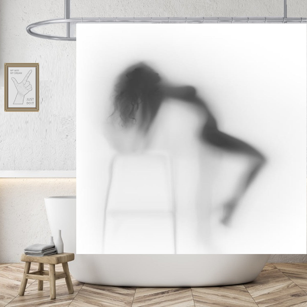 Rideau De Douche Femme