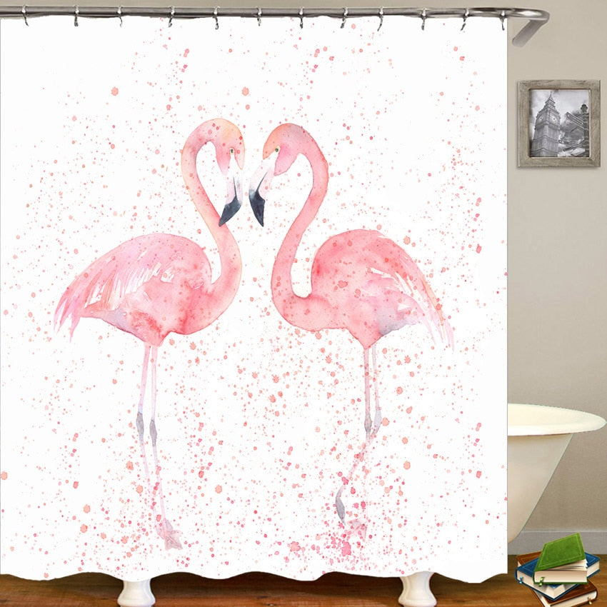 Rideau De Douche Flamingo
