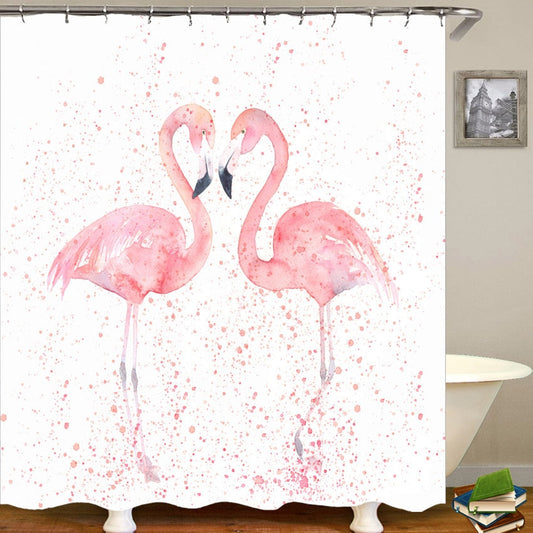 Rideau De Douche Flamingo