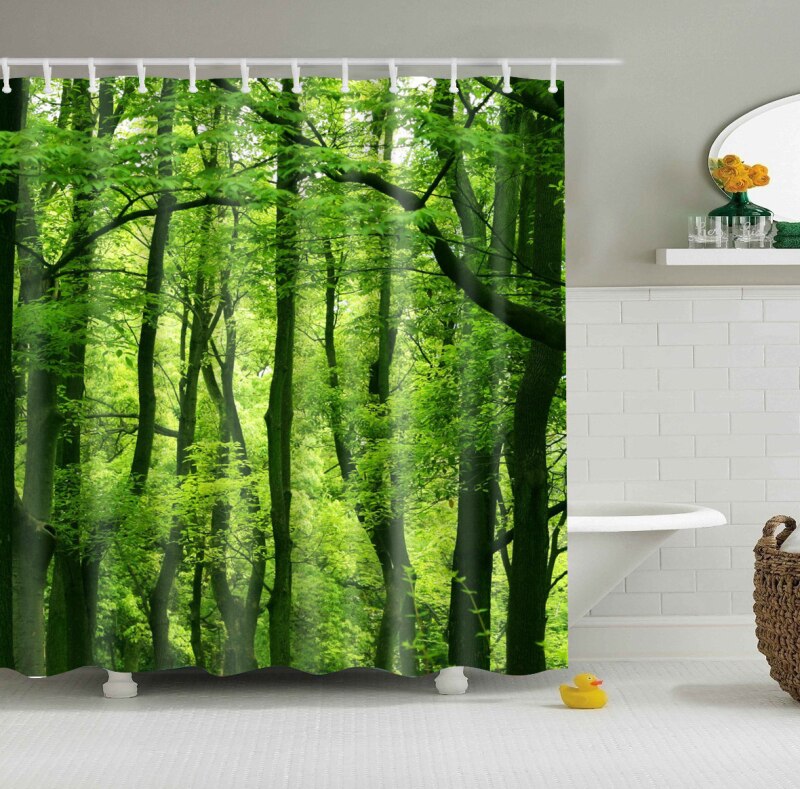 Rideau De Douche Foret Luxuriante