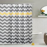 Rideau De Douche Gris Et Jaune