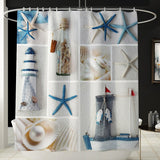 Rideau De Douche Imprimé Coquillages