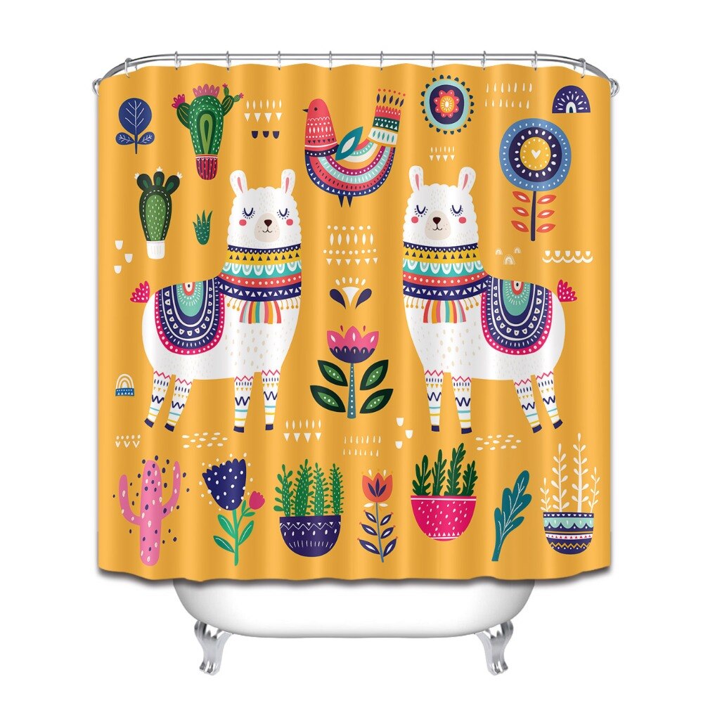 Rideau De Douche Lama Colorés
