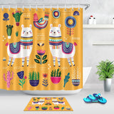 Rideau De Douche Lama Colorés