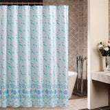 Rideau De Douche Mosaique Bleue