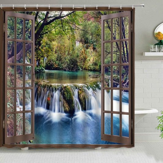 Rideau De Douche Paysage Zen