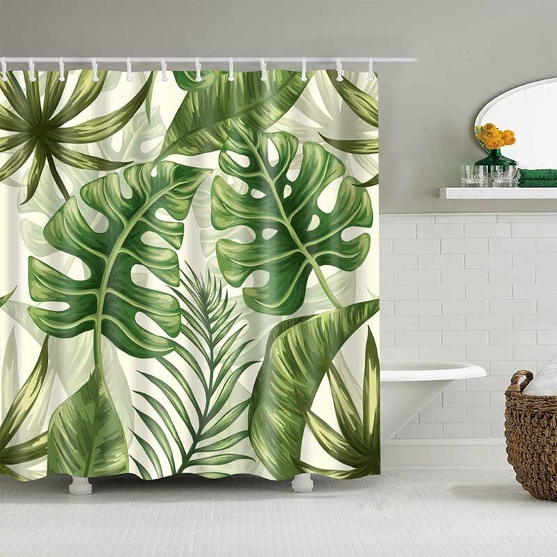 Rideau De Douche Plantes Exotiques