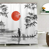 Rideau De Douche Soleil Japonais