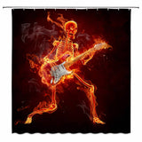 Rideau De Douche Squelette Rock