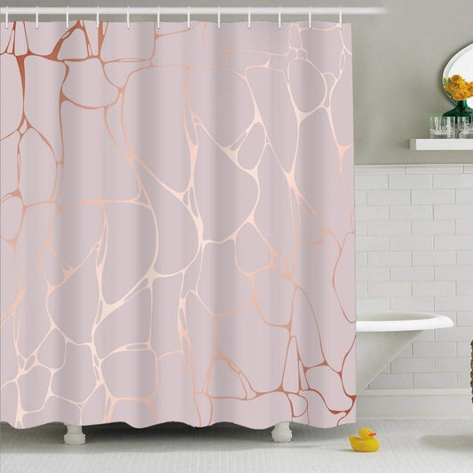 Rideau De Douche Style Cuivre