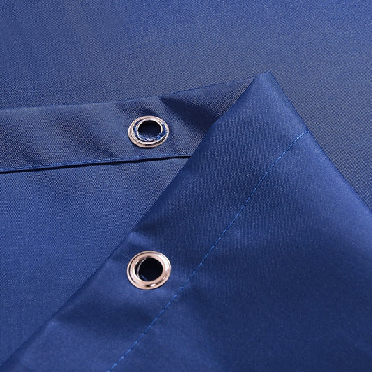 Rideau De Douche Tissu Bleu
