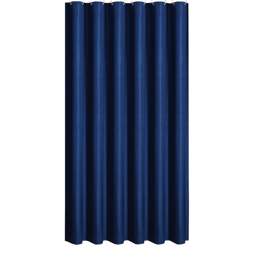 Rideau De Douche Tissu Bleu