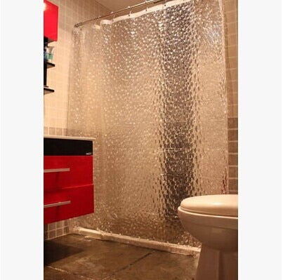 Rideau De Douche Transparent Avec Motif