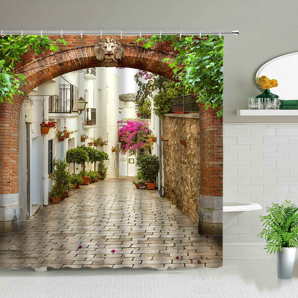 Rideau De Douche Trompe L Oeil