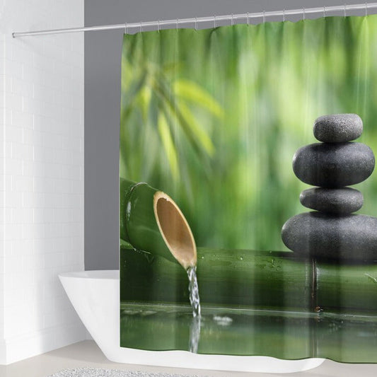 Rideau De Douche Zen Galet