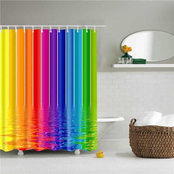 Rideau De Douche Bandes Colorés