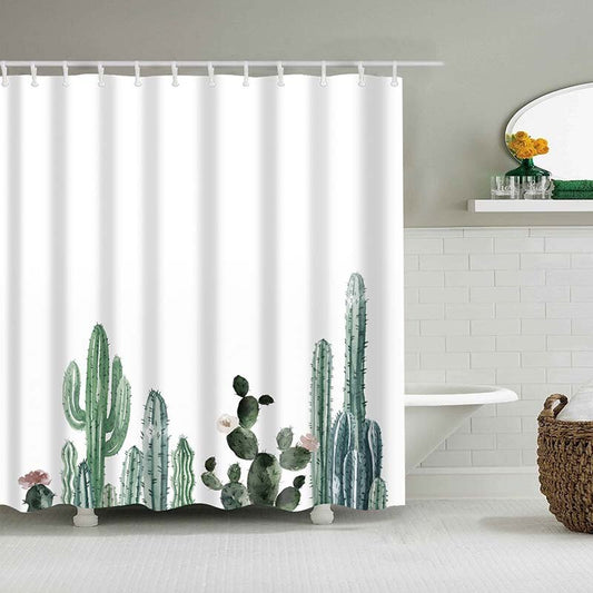 Rideau De Douche Cactus Tropical