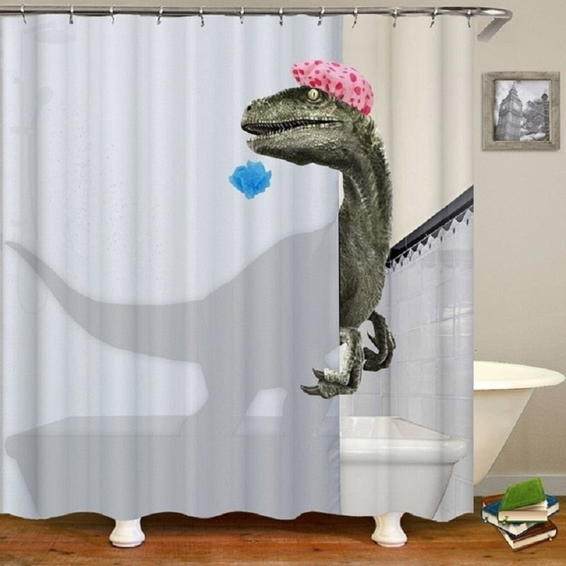 Rideau De Douche Dinosaure