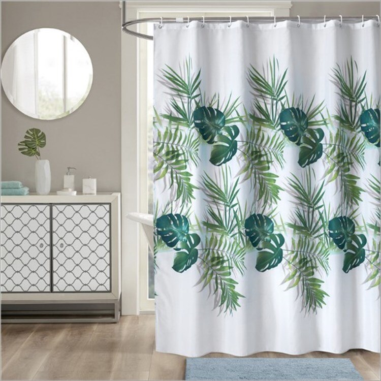 Rideau De Douche Feuillage Vert