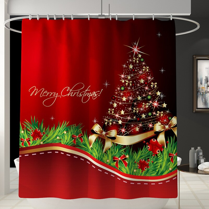 Rideau De Douche Motif Noel