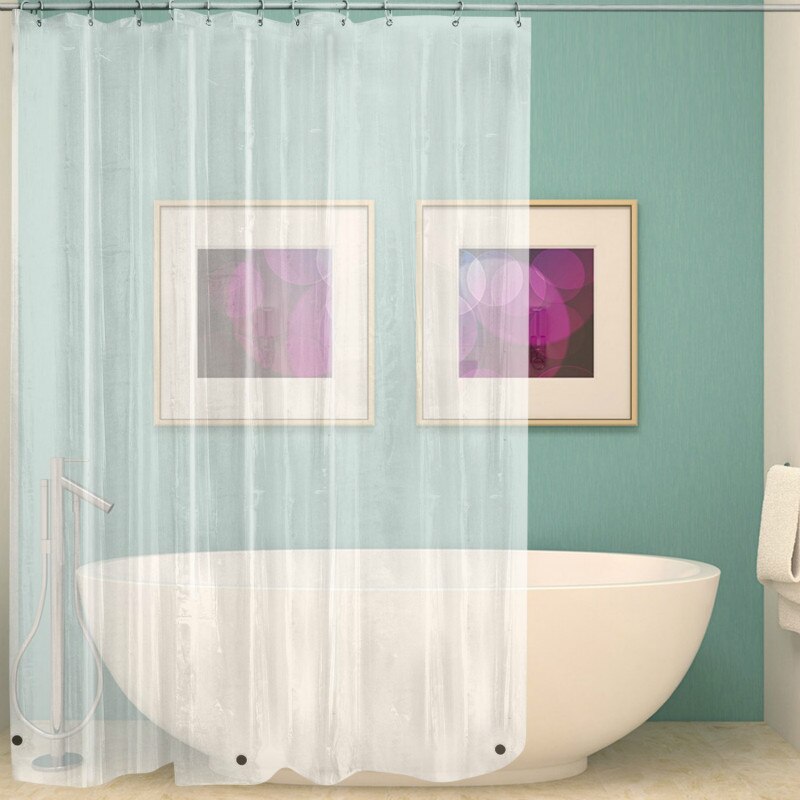 Rideaux de douche en plastique transparents et imperméables
