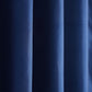 Rideau De Douche Tissu Bleu